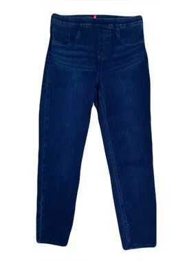 SPANX Jeans Women's M Skinny Jegging Pull On Dark Wash Blue 28" Waist 24"Inseam